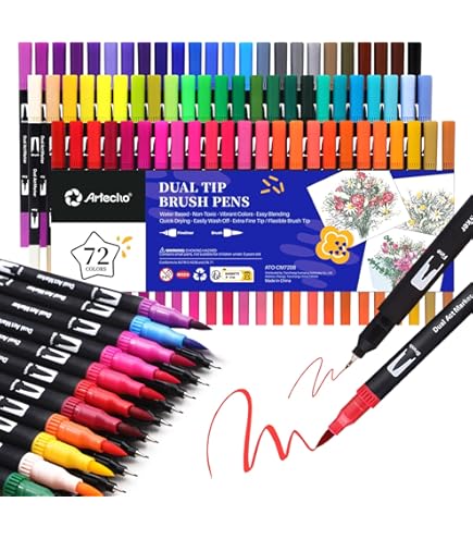 Tsukineko Set 4 Filzstifte MEMENTO Canons De Arizone 0,2 Mm, Ca