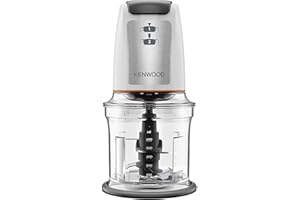 ‎KENWOOD Kenwood Easy Chop CHP61.100WH Zerkleinerer, elektrischer Mini Universalzerkleinerer mit 2 Geschwindigkeitsstufen, 0,5 l Arbeitsbehälter, 500 Watt, Weiß