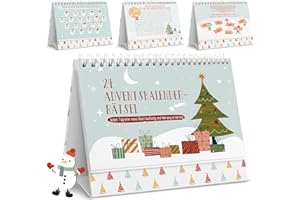 LEGEZON Adventskalender Rätsel 2025 für Kinder & Familie – 24 spannende Knobelaufgaben & Logikrätsel – Lustiger Weihnachtskalender zum Mitmachen & Verschenken | Geschenkidee für Erwachsene & Kinder