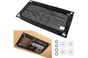 Kabelnät, kabelorganisatör skrivbord, kabelnät skrivbord, osynligt underbordsnät av nylon för flexibel kabelhantering, 50 x 25 cm