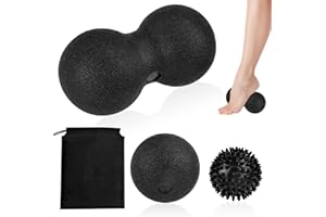ABOVE ZERO Palline per massaggio, Set di 3 pallina massaggio muscolare con Palla Massaggio Piedi, Palline a Riccio Palline, Doppia Palla Massaggio Palla per Automassaggio, Il Rilascio Miofasciale, Trigger Point