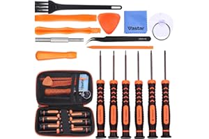 Vastar Schraubendreher für Nintendo Werkzeug Set 16 Stück für Nintendo New 3DS und Wii/NES/SNES/NDS/NDSL/XL 2DS/ GBA/Gamecube Reparatur Werkzeuge Set (Orange)