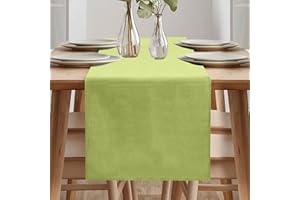 ARVOV Tischläufer, Wasserdicht Tischläufer, Tischläufer Modern, Läufer Tisch, Tischläufer Frühling Modern, Grün Tischläufer für Draussen Balkon Drinnen Party Dekoration (Grün, 40 x 240 cm)