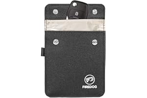 FIREDOG Faraday - Funda protectora para llaveros, se adapta a la mayoría de llaveros (negro)