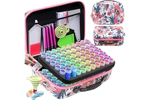 ARTDOT Diamond Painting Kit Completo, 120 Slots Diamond Painting Accessori per Organizzare Gioielli Pittura Diamante Anelli Charms Glitter Strass