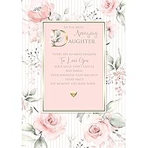 Daughter Happy Birthday Card Rush Design
