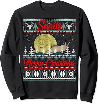 Snail Funny Ugly Christmas Sweater 