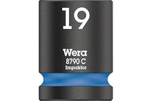 Wera 05004576001 Chiave a Bussola 1/2", Blu, 19.0 Mm