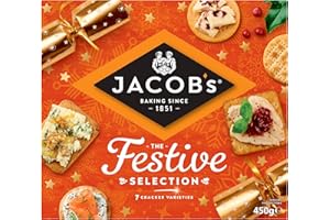 JACOB'S Biscuits for Cheese Carton Crackers, 7 Variety Assortment, 450 g (Pack of 1)
