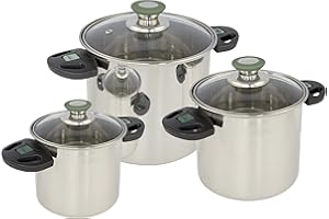 Bo-Camp - Cookware set - Elegance Compact 3 - Stainless steel