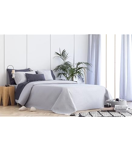 Copriletto Estivo Jaquard Dalia - Mistro Cotone E Poliestere, Made In Italy - Foto 5