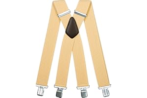 Olata Tirantes Extra Anchos para Hombre – 5 cm de Ancho, Resistentes y Ajustables con Clips Sólidos, Ideales para el Trabajo y Vestimenta Elegante