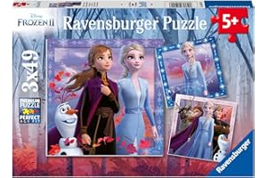 Ravensburger - Puzzle Enfant - Puzzles 3x49 p - Le Voyage Commence - Disney La Reine des Neiges 2 - Dès 5 Ans - 05011
