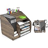 Mingitav Design OTTO Fx-xl Modest - 2 Renk - A4 Evrak Rafı Masa&uuml;st&uuml; Organizer design_otto_fx_XL_Modest (Ceviz)