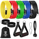 30 KG Diren&ccedil; Bandı Seti 11 Par&ccedil;a &Ccedil;antalı Pilates Aerobik Egzersiz Barfiks Spor Lastiği T&uuml;p Bant TDB11