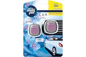 Ambi Pur Car Starter Kit Deodorante Per Ambienti Con Clip Risveglio Primaverile Per Eliminare Gli Odori Sgradevoli Dall’Auto, 4ml, 2 Pezzi