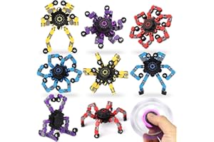 LNCOJOLM 10PCS Roboter Fidget Spinner Spielzeug für Kinder Erwachsene, DIY Verformbare Fingerspitze Gyro Hand Finger Spinning Schreibtisch Spielzeug, Geburtstag Geschenk Klassenzimmer Preise Party Gunst