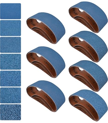 Mercer Industries Floor Sanding Belt – Zirconia Grain, 7-7/8 X 29-1/2 (Hummel), Grit 36, 10-Pack For Heavy Stock Removal