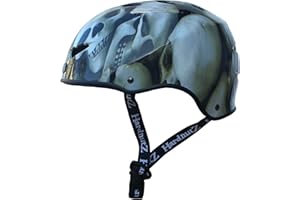 Hardnutz HN102SkullL Cycle Street Helmet - Olive Green, 58-61 cms
