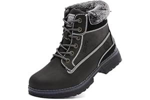 ANJOUFEMME Frauen Wandern Schnee Winterstiefel - Damen Trekking Walking Stiefel Wasserdicht Camping Outdoor Schuhe