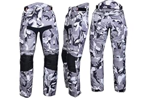 NORMAN Pantalones de moto para hombre, impermeables, cordura, textiles, pantalones de camuflaje