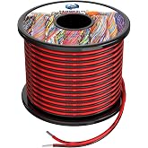 0.3mm&sup2; 2 Conductor Cable 30Meters 22awg Silicone Electric Wires | Oxygen-free braided tinned copper wire High temperature res