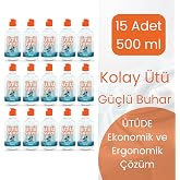 Zahmetsiz, Kolay ve Hızlı &Uuml;t&uuml;leme 15 Adet 500 ml - &Uuml;t&uuml;, Buhar Kazanlı &Uuml;t&uuml;, Kırışık Giderici &Uuml;t&uuml;ler ve Robot S&uuml;p&uuml;rgeler I&ccedil;in