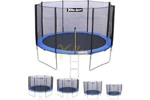 YELLOO SPORT - Trampolino Elastico per Adulti e Bambini, Tappeto Elastico da Giardino Certificato CE TUV GS (Ø 185 245 305 366) Salta Salta Bambini da Esterno, Saltarello per Divertirsi in Sicurezza