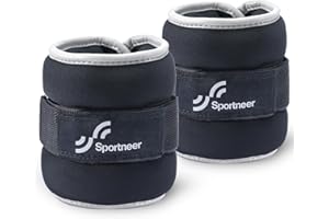 ‎SPORTNEER Sportneer Knöchelgewichte für Beine und Arme - Gewichtsmanschetten Set für Frauen und Männer für Krafttraining, Laufen, Walking, Fitness