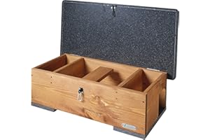 Green Feathers Mangeoire en bois écologique pour le jardin - Étanche et imputrescible