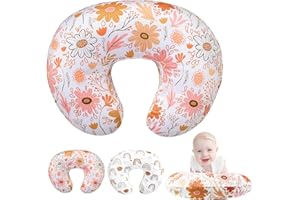 SAIER TBO Federa per cuscino per allattamento al seno, federa rimovibile per allattamento al seno, motivo carino, per ragazze e ragazzi, 69 x 52 cm (rosa)