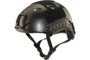 JOYASUS Haoyk Casque de sport multi-usages, casque tactique pour Airsoft Paintball, type PJ, noir