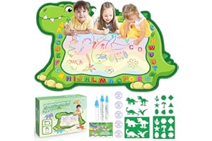 Tsokize Wasser Mat für Kinder Baby, Einhorn/Dinosaurier XXXL Magic Matte 140 × 100 cm