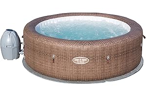 BESTWAY Lay-Z-Spa St Moritz Hot Tub, Airjet Inflatable Spa, 5-7 Person
