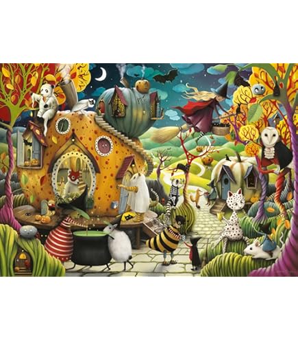 Puzzle De 2x500 Piezas: Halloween - Anatolian - Calle Del Puzzle