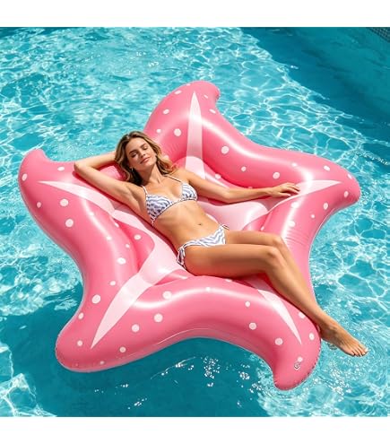 1 PCS Matelas Gonflable Piscine,150 Cm Flotteur Étoile Mer,Bouee Piscine Adulte,Transat,Tapis Flottant,Jouets Estivaux,Fê Aucuneary - Jeux - Jouets