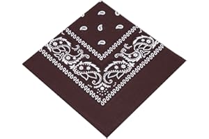 OXFORD NOVELTIES Unisex Paisley Bandanas (Brown)