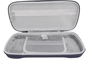 PUSOKEI Twardy futerał do Przenoszenia dla ROG Ally X 2024 RC72LA/Rog Ally 2023 RC71L/MSI Claw A1M, Przenośny Twardy futerał do Przechowywania z Gniazdem na Karty i Kieszeniami (ciemny