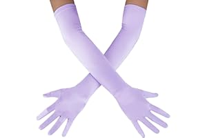 OWITER Long Elbow Satin Gloves for Opera, Evening, Party, Dance, Prom