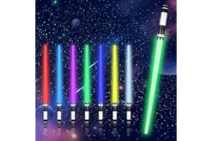 Moocuca Spada Laser Giocattolo, Spade Laser RGB a 7 Colori, Regolabile Spada Laser Toy per Adulti/Adolescenti di Ruolo Che Gioca Giocattolii, Lightsaber con Effetti Sonori