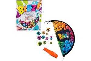 SPIN MASTER GAMES Bellz - Jeu Aimanté Familial - Grelots Clochettes De Couleurs À Collecter avec Le Stick Aimanté - avec Pochette De Transport - Jeu De Société Famille - Version Française - Jouet Enfant 6 Ans et +