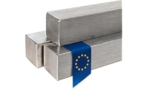 Stahl-Shop24 - Edelstahl V2A Vollmaterial Vierkant Edelstahl Blank gezogen - Vierkantprofil Vierkantstab Quadratedelstahl Edelstahlstab Werkstoff X5CrNi18-10, Länge:1000 mm, Abmessung:8 x 8 mm