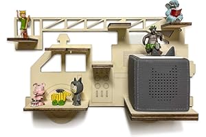 DRYSSON DIY shelf for the music box suitable for Tonie Box Fire Engine Car Children's Room Gift for Birthday Christmas Easter