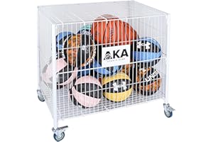 AKA SPORTS GEAR AKA Multi Sports Ball Storage & Basketball, Football, Bat,Tennsi Equipment (Cart Capacity - 23 official Balls)
