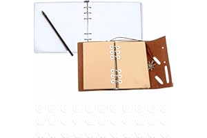 HEBAYY 3000 Etichette Adesive di Rinforzo con Fori Bianchi, Resistente allo Strappo, Protezioni per Fori in Plastica per Fogli Mobili, Design a Ciambella (Esterno 13 mm, Interno 6 mm)