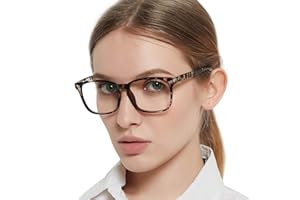 OCCI CHIARI Stylish Blue Light Blocking Reading Glasses for Women, Large Readers Glasses，Women's Rectangle Reading Glasses 0 1.0 1.25 1.5 1.75 2.0 2.25 2.5 2.75 3.0 ...6.0