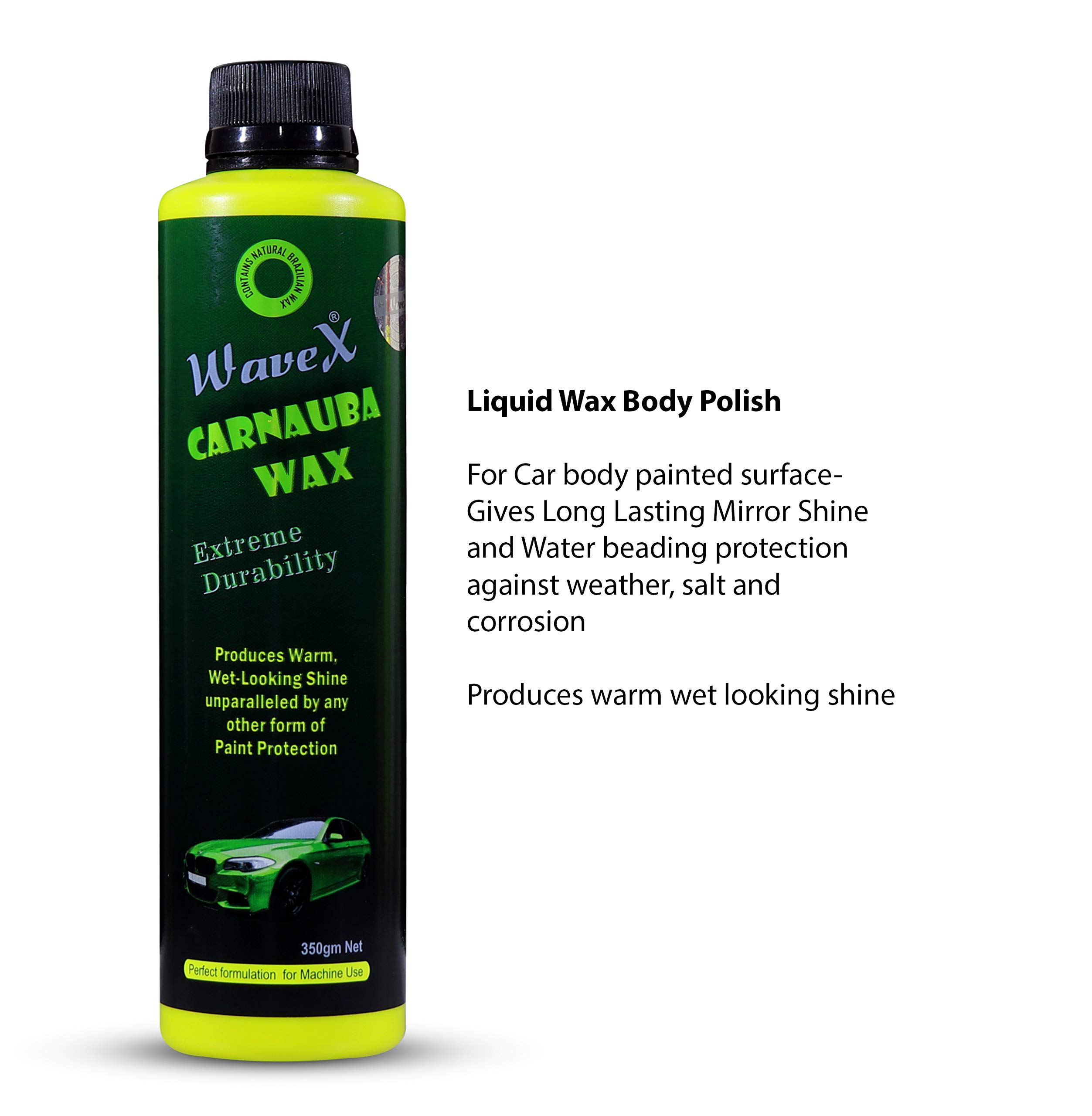 Wavex Wash Wax Car Shampoo, Carnauba Wax Car Body Polish and Silicone Glaze for Plastic, Leather, Vinyl, Rubber Parts (Complete Kit) - Image 5