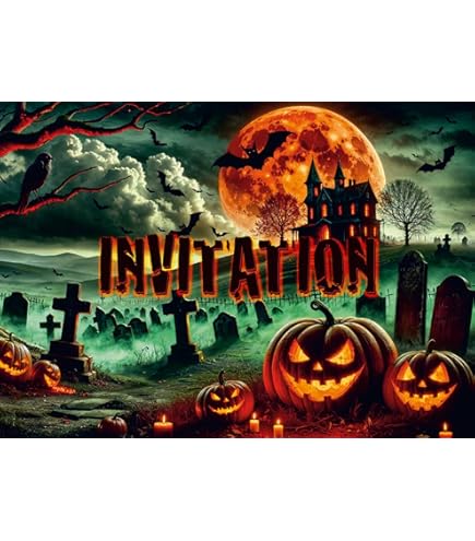 Carte D'invitation Pour Halloween Avec Illustration De La Citrouille O Lanterne Image Vectorielle Stock - Alamy