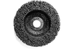 LEPIK Pack of 10 Cleaning Discs CSD Diameter 125 mm CBS for Angle Grinder Clean Strip Disc Nylon Fabric Disc Black