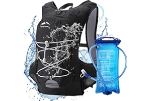 Augot Mochila de Hidratación, Mochila de Hidratación Aislada Mochila para Correr con 2L Bolsa de Agua Mochila Hidratación MTB con Compartimento Aislado Mochila Bicicleta Montaña para Trail Ciclismo